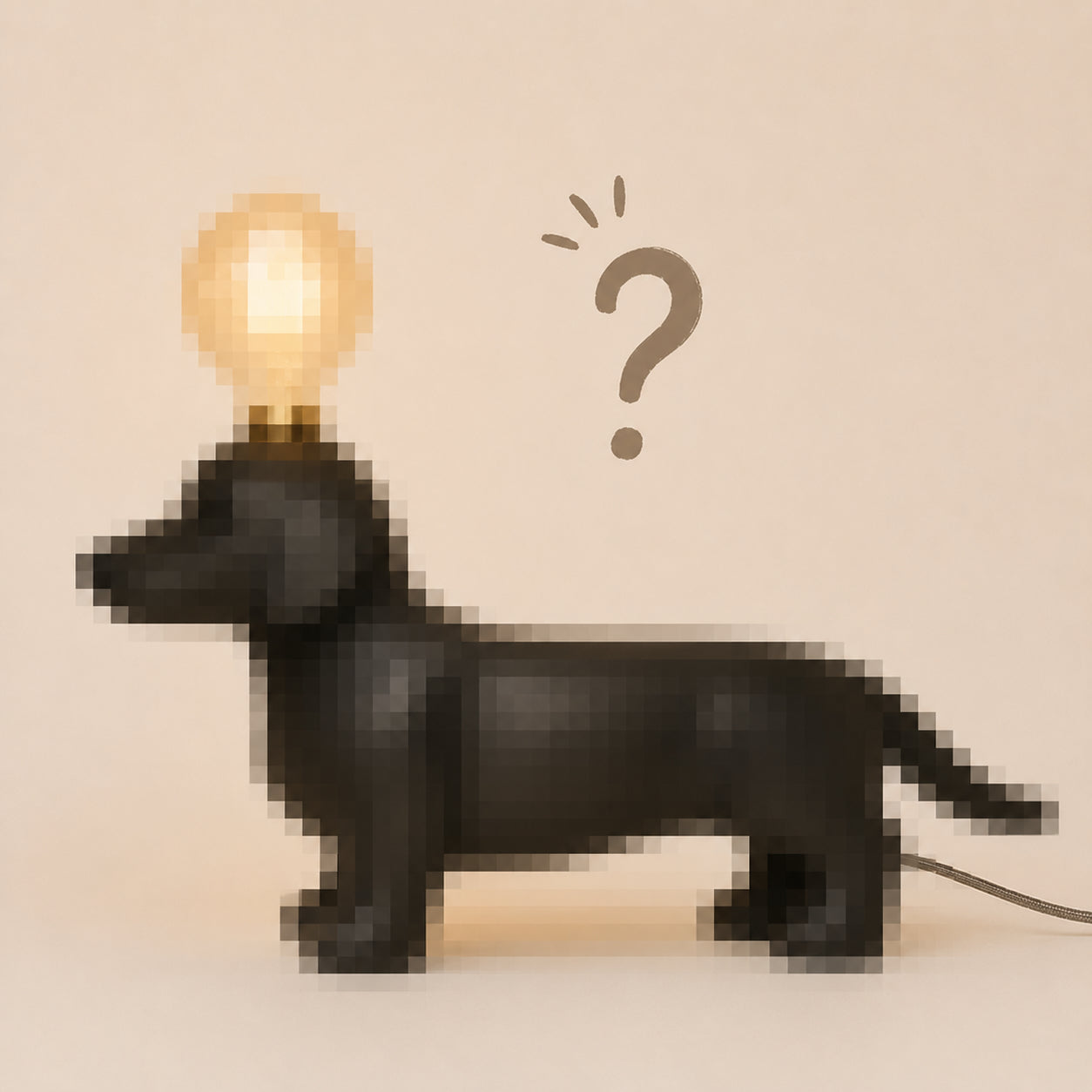 My dog lamp