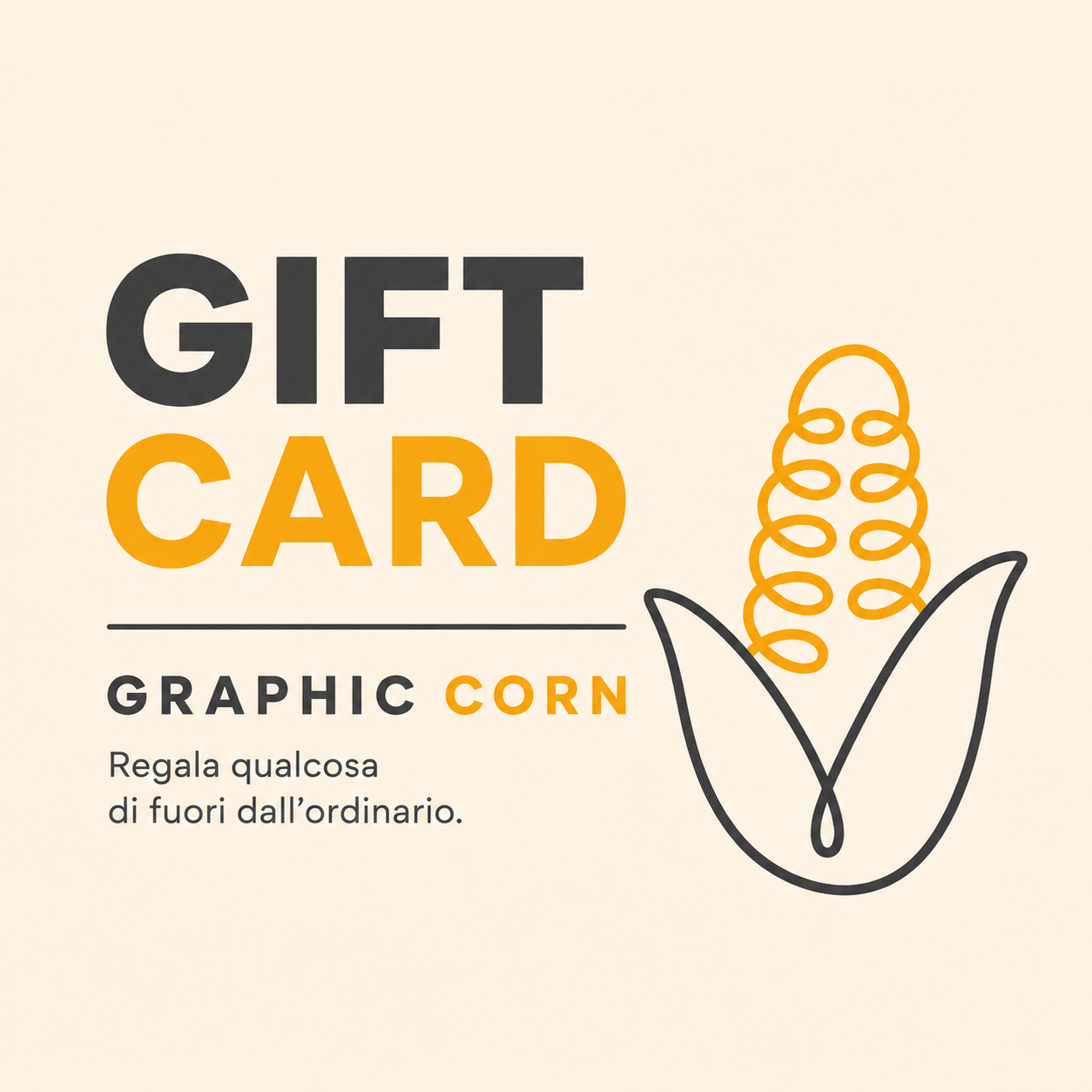 Gift card Graphic Corn
